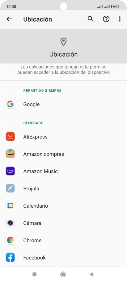 Pulsa la app deseada.