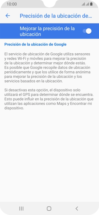 Pulsa el indicador junto a 