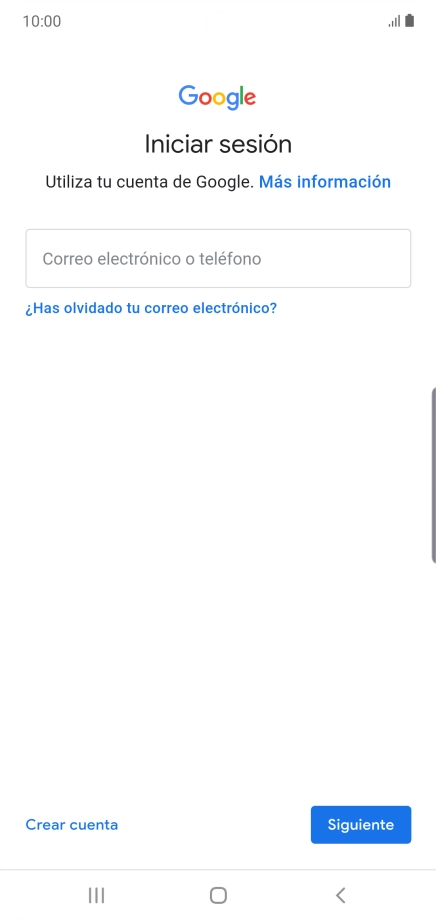 Si no tienes una cuenta de Google, pulsa Crear cuenta y sigue las indicaciones de la pantalla para ver cómo crear una cuenta nueva.