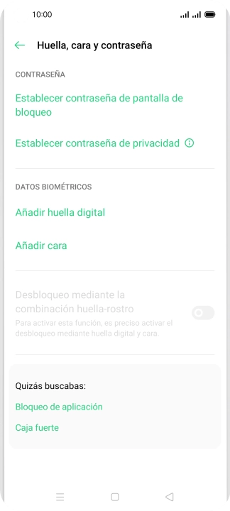 Pulsa Añadir huella digital.