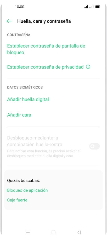 Pulsa Añadir huella digital.