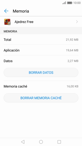 Pulsa BORRAR MEMORIA CACHÉ.