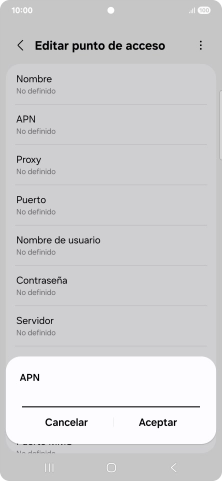 Introduce airtelwap.es y pulsa Aceptar.