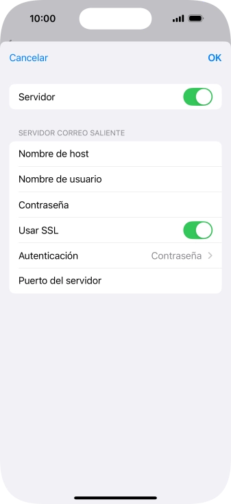 Pulsa el indicador junto a 