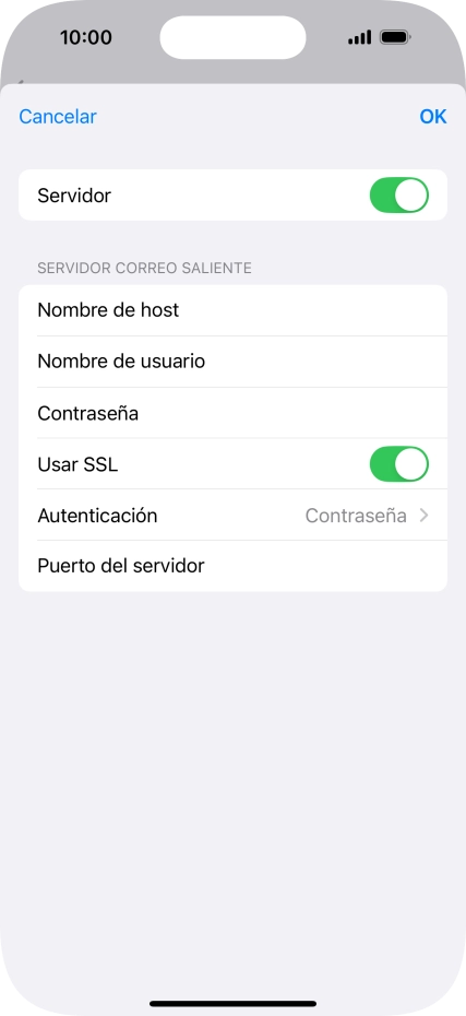 Pulsa el indicador junto a 