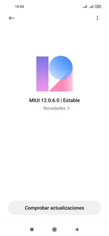 Pulsa Comprobar actualizaciones. Si hay una versión de software nueva disponible, aparecerá ahora en la pantalla. Sigue las indicaciones de la pantalla para actualizar el software del teléfono.