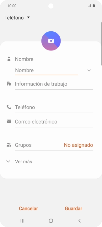 Pulsa la lista desplegable de la guía.