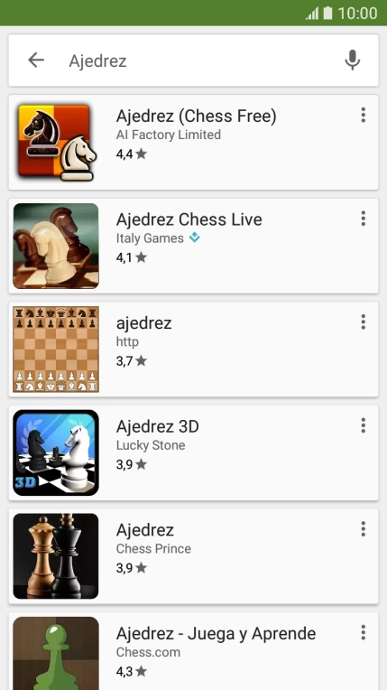 Pulsa la app deseada.
