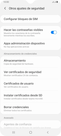 Pulsa Configurar bloqueo de SIM.