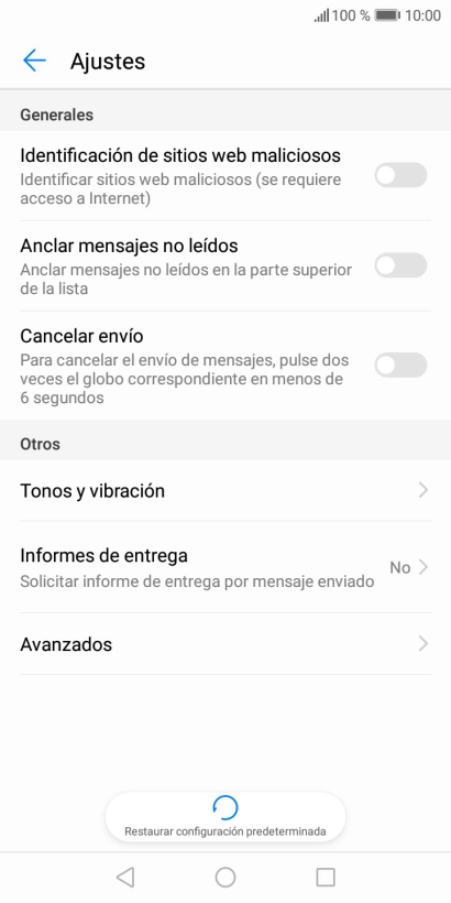 Pulsa Avanzados.
