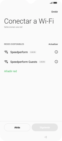 Pulsa la red deseada.