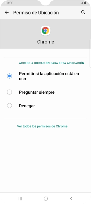 Pulsa el ajuste deseado.