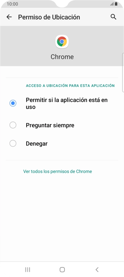 Pulsa el ajuste deseado.