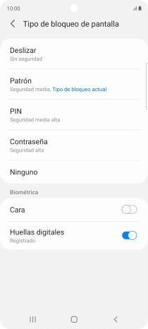 Pulsa Ninguno.