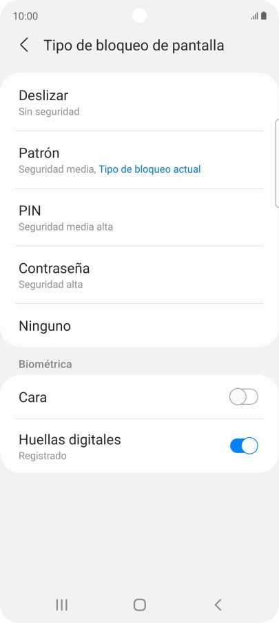 Pulsa Ninguno.