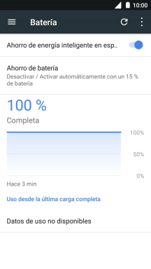 Pulsa Ahorro de batería.