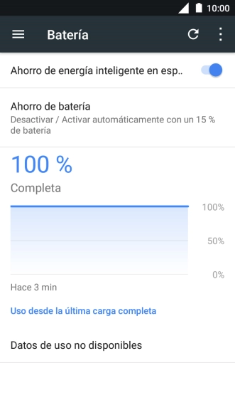 Pulsa Ahorro de batería.