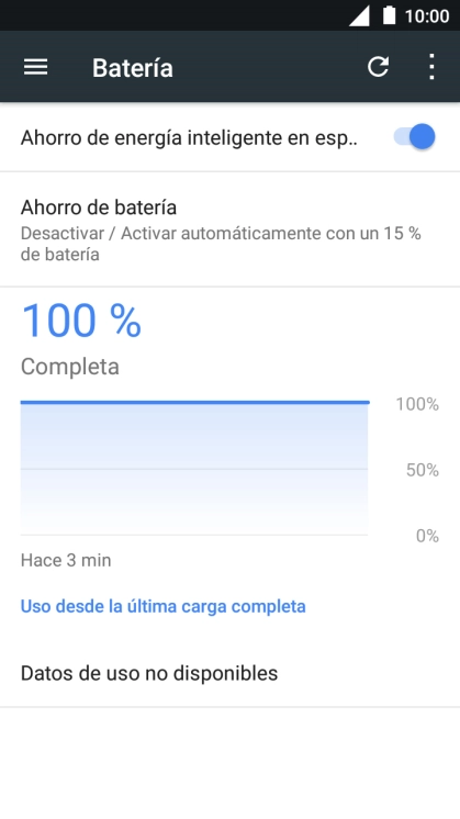 Pulsa Ahorro de batería.