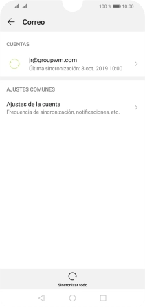 Pulsa Ajustes de la cuenta.