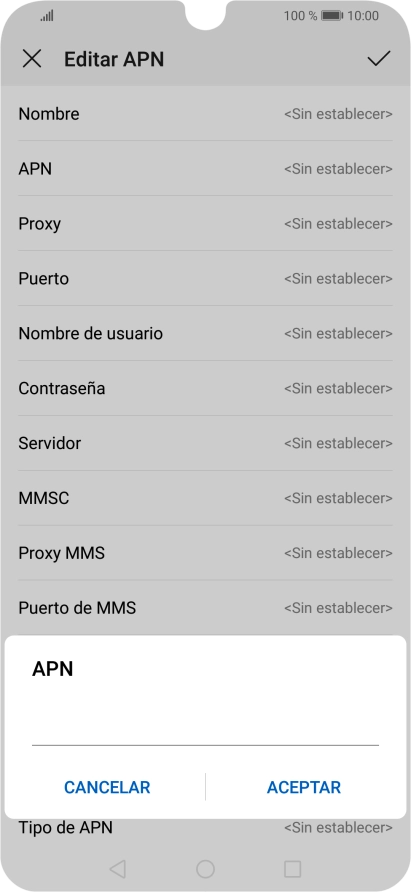 Introduce airtelwap.es y pulsa ACEPTAR.