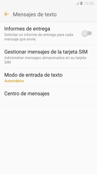 Pulsa Centro de mensajes.