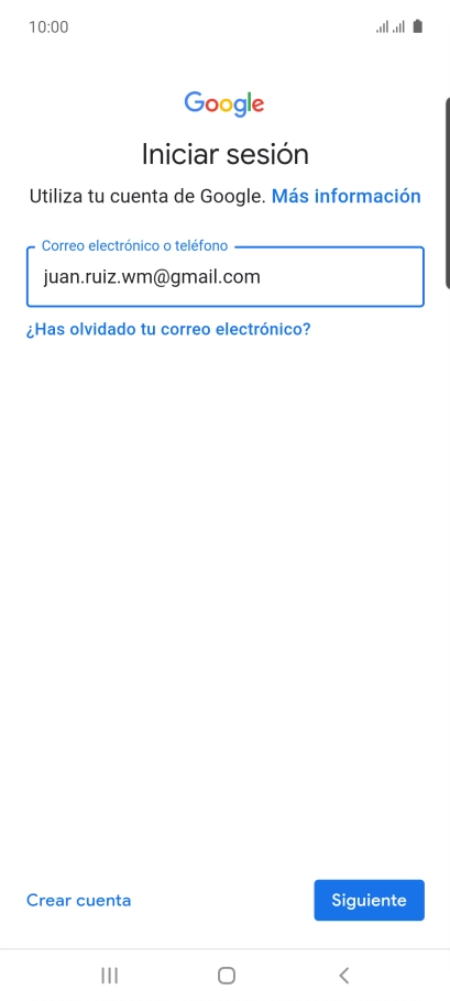Pulsa Siguiente.