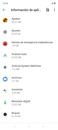 Pulsa la app deseada.