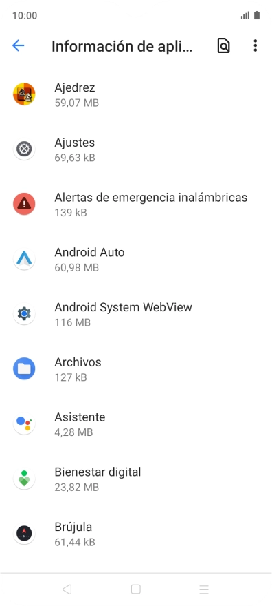 Pulsa la app deseada.