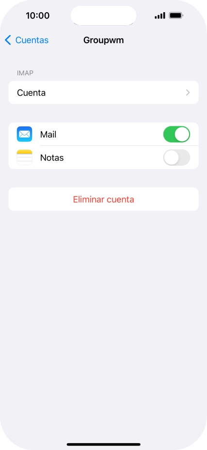 Pulsa Cuenta.
