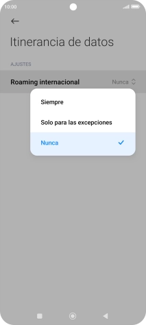 Pulsa el ajuste deseado para activar o desactivar la función.