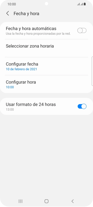 Pulsa el indicador junto a 