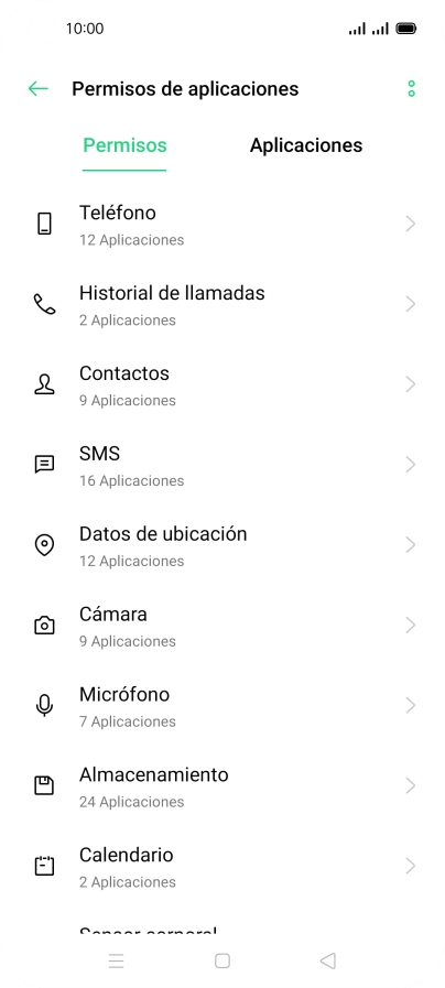 Pulsa Aplicaciones.