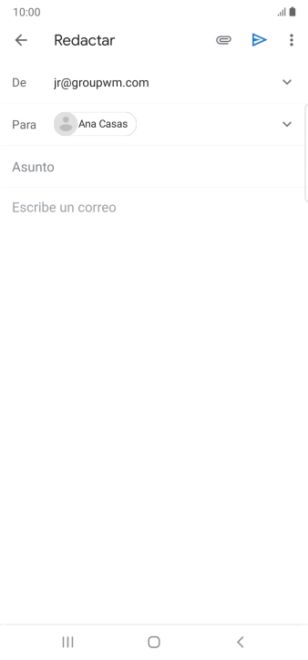 Pulsa Asunto e introduce el asunto deseado.