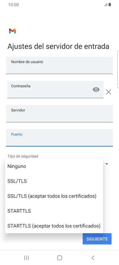 Pulsa Ninguno.