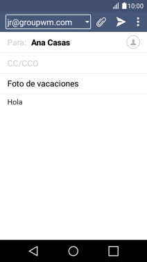 Pulsa el icono de anexos.