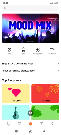 Pulsa Elige un tono de llamada local.