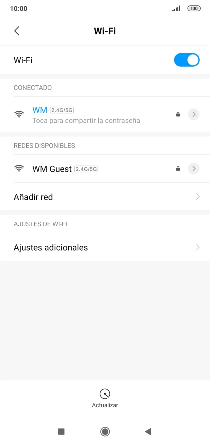 Pulsa la tecla de inicio para terminar y regresar a la pantalla de inicio.