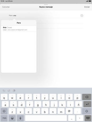 Pulsa el contacto deseado.