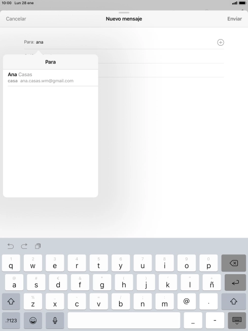 Pulsa el contacto deseado.