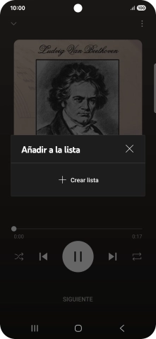 Pulsa Crear lista.