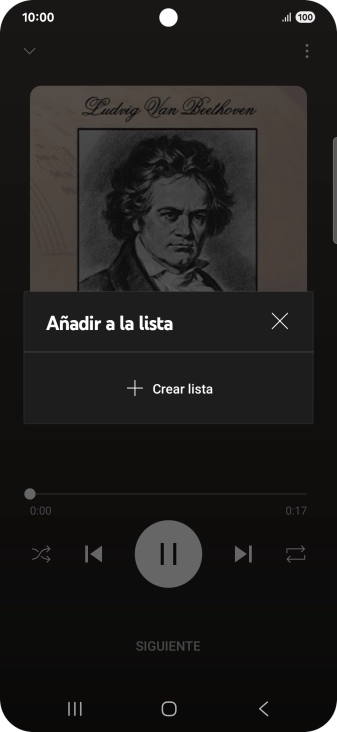 Pulsa Crear lista.