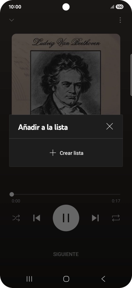 Pulsa Crear lista.