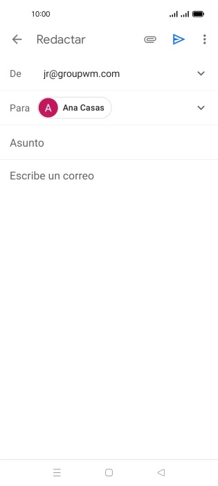 Pulsa Asunto e introduce el asunto deseado.
