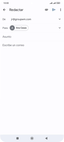 Pulsa Asunto e introduce el asunto deseado.