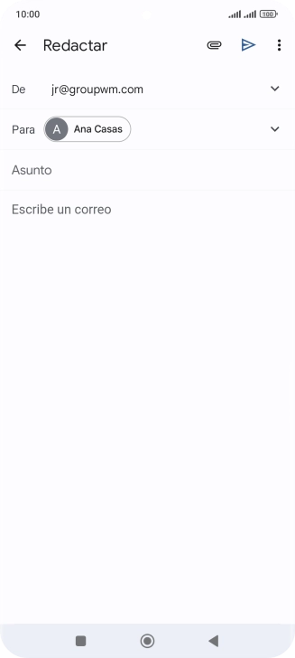 Pulsa Asunto e introduce el asunto deseado.