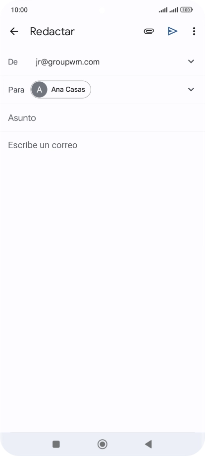 Pulsa Asunto e introduce el asunto deseado.