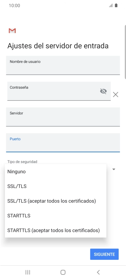 Pulsa Ninguno.
