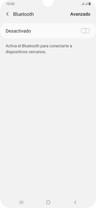 Pulsa el indicador para activar la función.