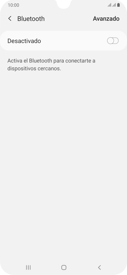 Pulsa el indicador para activar la función.