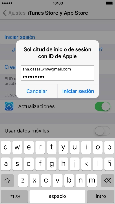 Pulsa Iniciar sesión.